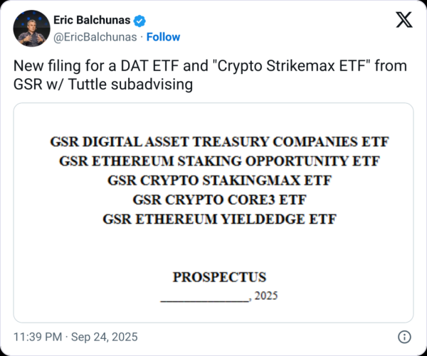 Уолл -стрит может получить ETF для казначейских фирм криптовалюты Уолл -стрит может получить ETF для казначейских фирм криптовалюты