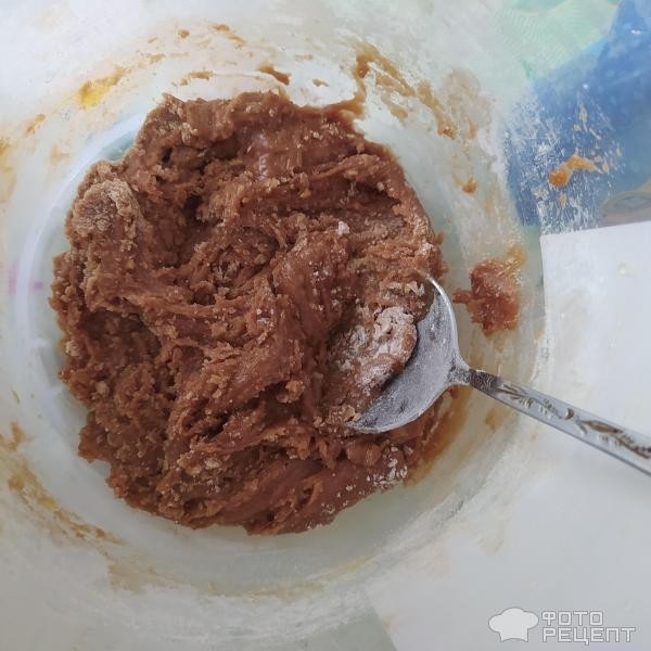 Рецепт: Печенье шоколадное - в сахарной пудре Рецепт: Печенье шоколадное - в сахарной пудре