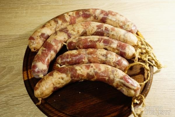 Рецепт: Колбаса мациковая - сыровяленая Рецепт: Колбаса мациковая - сыровяленая
