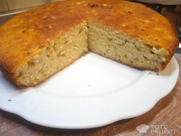 Рецепт: Сезонный пирог из ревеня - в стиле манника, вкусно по домашнему Рецепт: Сезонный пирог из ревеня - в стиле манника, вкусно по домашнему