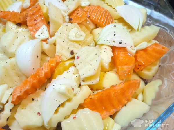 Рецепт: Куриные ножки запеченные с картошкой - в СВЧ Рецепт: Куриные ножки запеченные с картошкой - в СВЧ