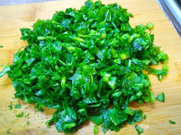 Рецепт: Суп куриный с овощами и зеленью - с ревенем и шпинатом Рецепт: Суп куриный с овощами и зеленью - с ревенем и шпинатом