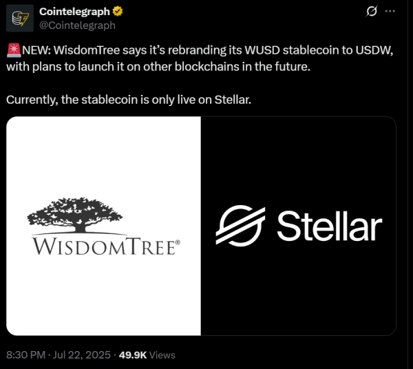WisdomTree расширяет стратегию стаблеки после принятия гениального акта WisdomTree расширяет стратегию стаблеки после принятия гениального акта