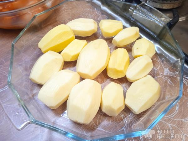 Рецепт: Куриные ножки запеченные с картошкой - в СВЧ Рецепт: Куриные ножки запеченные с картошкой - в СВЧ