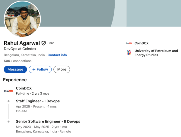 Сотрудник CoIndcx арестован более 44 миллионов долларов кражи криптовалюты: отчет Сотрудник CoIndcx арестован более 44 миллионов долларов кражи криптовалюты: отчет