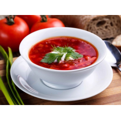 Рецепт: Красный суп - С краснокочанной капустой и заготовкой из свеклы Рецепт: Красный суп - С краснокочанной капустой и заготовкой из свеклы