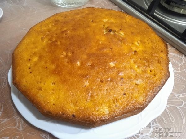 Рецепт: Сезонный пирог из ревеня - в стиле манника, вкусно по домашнему Рецепт: Сезонный пирог из ревеня - в стиле манника, вкусно по домашнему