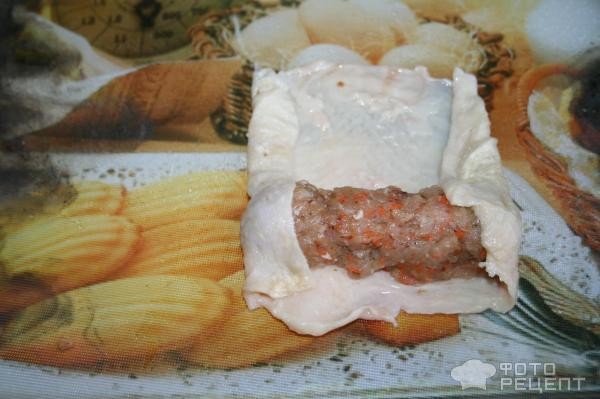 Рецепт: Колбаски куриные - в оболочке из куриной кожи Рецепт: Колбаски куриные - в оболочке из куриной кожи