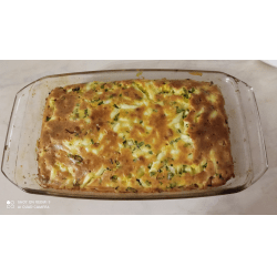 Рецепт: Ленивый пирог с яйцом и зеленым луком - и сыром Рецепт: Ленивый пирог с яйцом и зеленым луком - и сыром