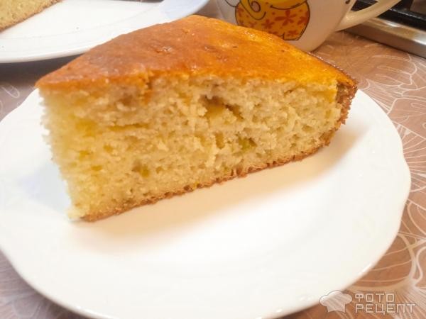 Рецепт: Сезонный пирог из ревеня - в стиле манника, вкусно по домашнему Рецепт: Сезонный пирог из ревеня - в стиле манника, вкусно по домашнему