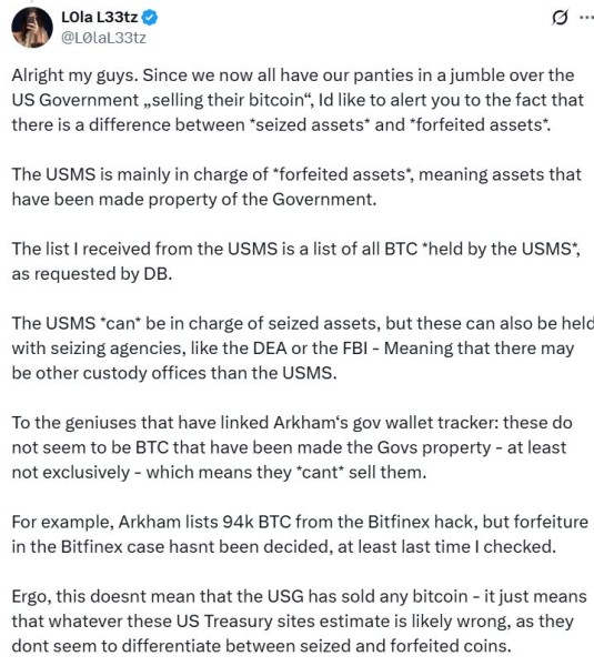 США ищет 2,4 миллиона долларов в биткоин, что может помочь выращивать казначейство