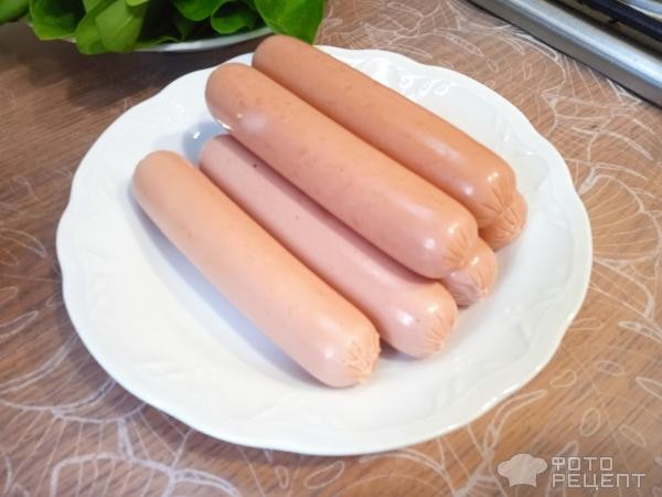 Рецепт: Овощной суп с сосисками - и шпинатом Рецепт: Овощной суп с сосисками - и шпинатом