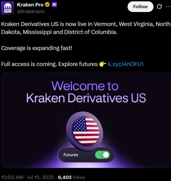 Kraken Derivatess US запускает после сделки с нинджатрадером в размере 1,5 млрд. Долл. США Kraken Derivatess US запускает после сделки с нинджатрадером в размере 1,5 млрд. Долл. США