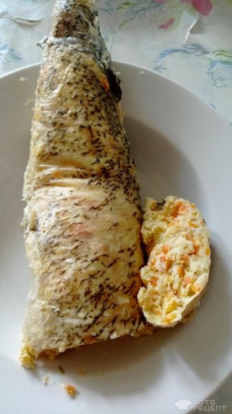 Рецепт: Фаршированная щука - С манной крупой. Рецепт: Фаршированная щука - С манной крупой.
