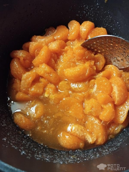 Рецепт: Мандариновый джем - Вкусный джем с небольшой кислинкой! Рецепт: Мандариновый джем - Вкусный джем с небольшой кислинкой!