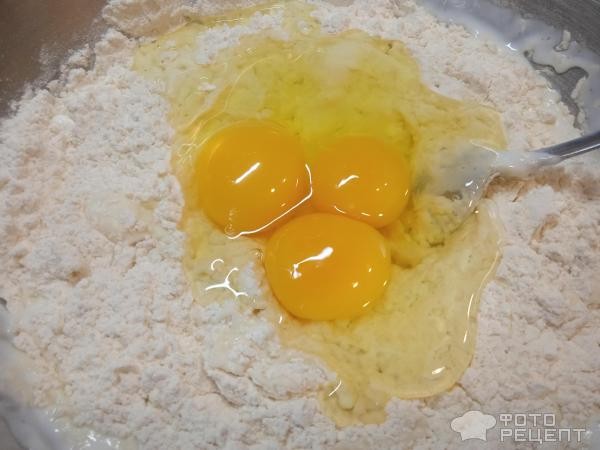 Рецепт: Ленивый пирог с яйцом и зеленым луком - и сыром Рецепт: Ленивый пирог с яйцом и зеленым луком - и сыром