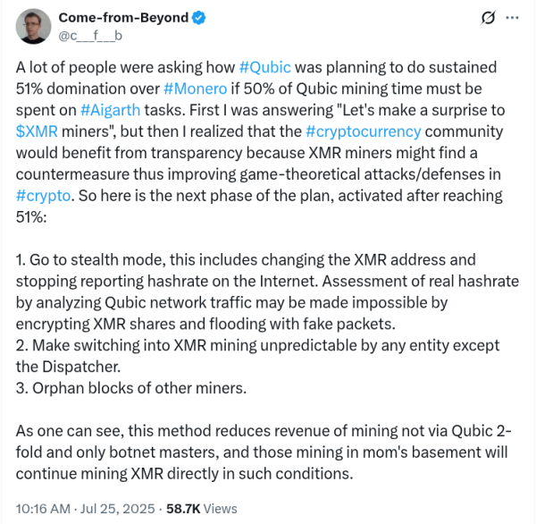 Monero «Экономическая атака» увидела сильную реакцию сообщества Monero «Экономическая атака» увидела сильную реакцию сообщества