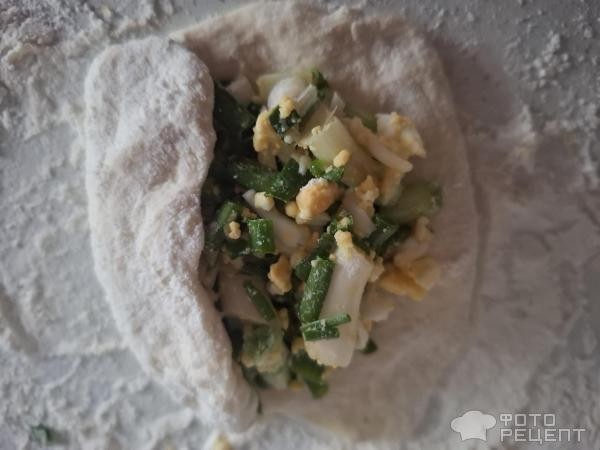 Рецепт: Жареные пирожки с яйцом и зеленым луком - Готовлю с любовью. Рецепт: Жареные пирожки с яйцом и зеленым луком - Готовлю с любовью.