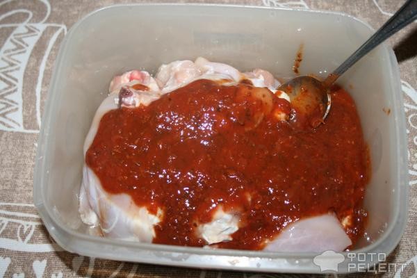 Рецепт: Курицы по-армянски - с лавашем и сметаной Рецепт: Курицы по-армянски - с лавашем и сметаной