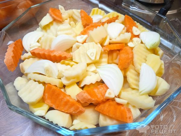 Рецепт: Куриные ножки запеченные с картошкой - в СВЧ Рецепт: Куриные ножки запеченные с картошкой - в СВЧ