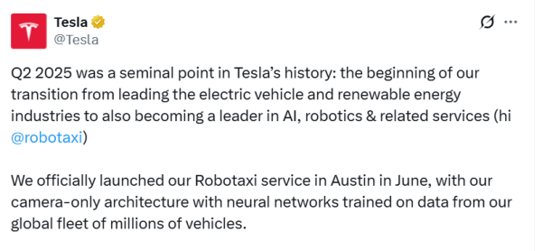 Tesla Stock падает после того, как доходы пропускают, как Элон Маск плывет милые роботы Tesla Stock падает после того, как доходы пропускают, как Элон Маск плывет милые роботы