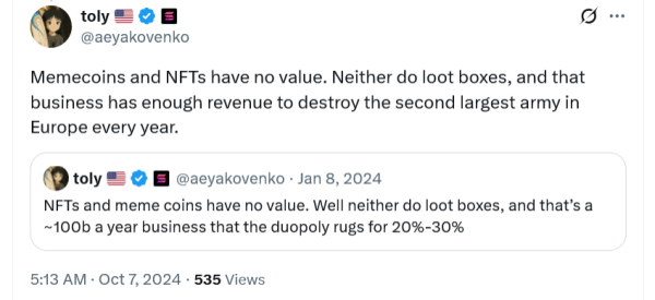 Solana Boss говорит, что Memecoins, NFT – это цифровой шляп Solana Boss говорит, что Memecoins, NFT – это цифровой шляп