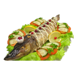 Рецепт: Фаршированная щука - С манной крупой. Рецепт: Фаршированная щука - С манной крупой.