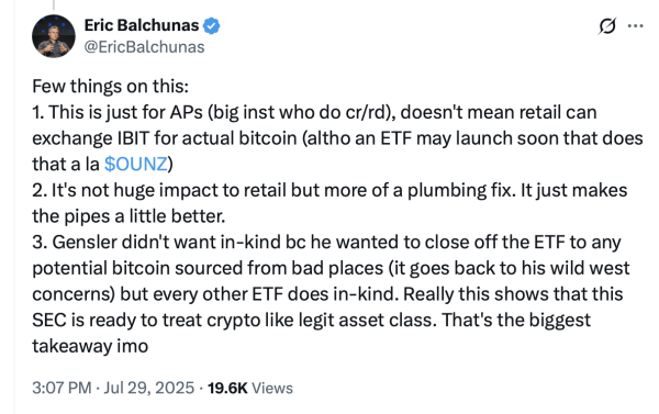 SEC Cryptocurrency ETFS Регламентирование приносит структурное исправление, а не встряхну
