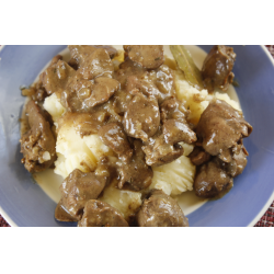 Рецепт: Тушенная куриная печень - Нежная куриная печень с классическим вкусом Рецепт: Тушенная куриная печень - Нежная куриная печень с классическим вкусом