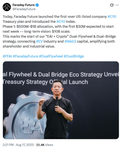 EV Startup Faraday на будущее планы многомиллиардной криптовалюты игры EV Startup Faraday на будущее планы многомиллиардной криптовалюты игры