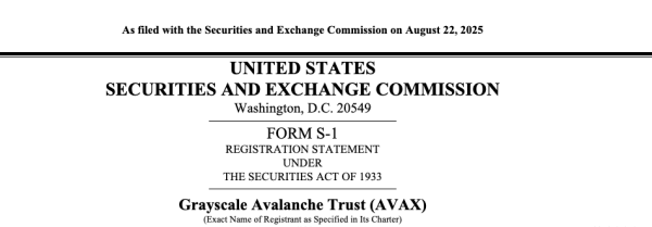 Files Files S-1 для Spot Avalanche ETF с тикером Avax Files Files S-1 для Spot Avalanche ETF с тикером Avax