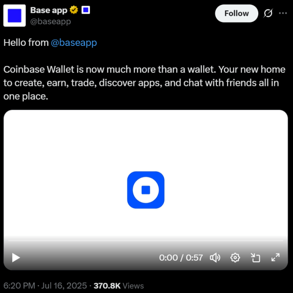 Coinbase раскрывает встроенные кошельки для разработчиков Coinbase раскрывает встроенные кошельки для разработчиков
