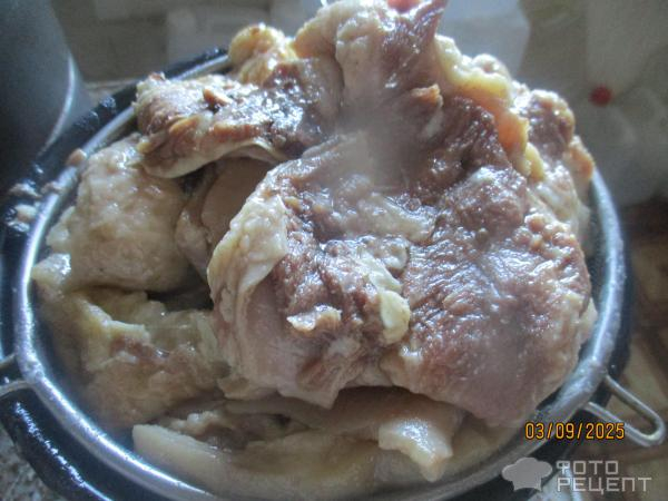 Рецепт: Закуска из свиной шкурки - острая закуска Рецепт: Закуска из свиной шкурки - острая закуска