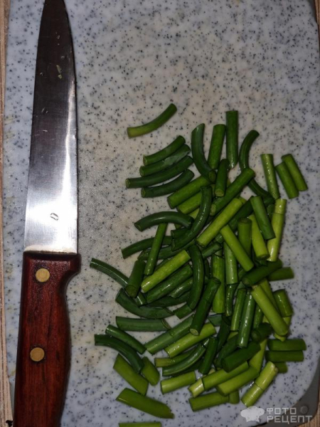 Рецепт: Яичница с чесночными стрелками - Вкуснятина из подножного корма Рецепт: Яичница с чесночными стрелками - Вкуснятина из подножного корма
