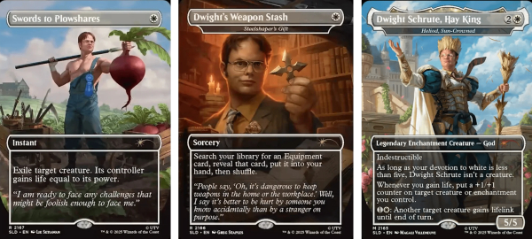 Magic: The Gathering получила карты с Дуайтом из сериала «Офис». Некоторые фанаты считают, что это уже перебор
             
                Magic: The Gathering получила карты с Дуайтом из сериала «Офис». Некоторые фанаты считают, что это уже перебор
