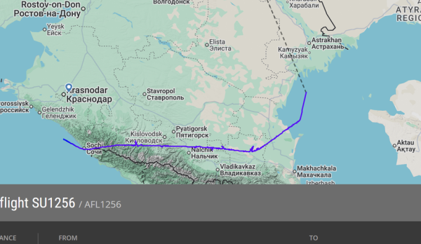 «Аэрофлот» прилетел из Москвы в Краснодар через Сочи