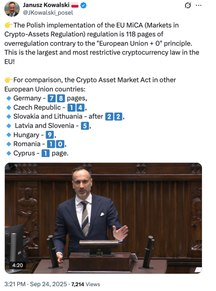 Законопроект о криптовалюте в Польше принял: «Польская слюда» запускает обратную реакцию Законопроект о криптовалюте в Польше принял: «Польская слюда» запускает обратную реакцию