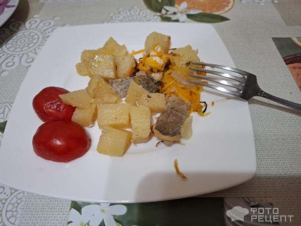 Рецепт: Филе минтая запеченое с картофелем - Вкусная диета. Рецепт: Филе минтая запеченое с картофелем - Вкусная диета.