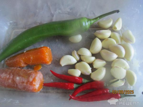 Рецепт: Закуска из свиной шкурки - острая закуска Рецепт: Закуска из свиной шкурки - острая закуска