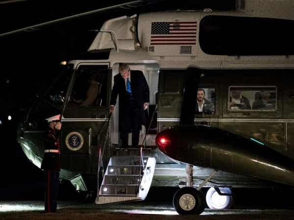 Мужчину обвинили в наведении лазера на вертолет с Трампом