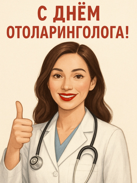 Открытка и поздравления на День отоларинголога