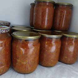 Рецепт: Икра баклажанная с красным перцем - Вкуснее этой баклажанной икры вы точно не пробовали! Рецепт: Икра баклажанная с красным перцем - Вкуснее этой баклажанной икры вы точно не пробовали!
