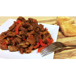 Рецепт: Тушенное мясо с овощам - тушеная свинина с сезонными овощами Рецепт: Тушенное мясо с овощам - тушеная свинина с сезонными овощами