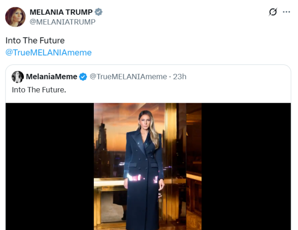Мелания Трамп рекламирует Memecoin, молча о продажах команды за 10 миллионов долларов Мелания Трамп рекламирует Memecoin, молча о продажах команды за 10 миллионов долларов