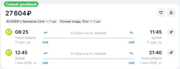 Слетать в Дубай на Новый год можно дешевле 30 тысяч рублей Слетать в Дубай на Новый год можно дешевле 30 тысяч рублей
