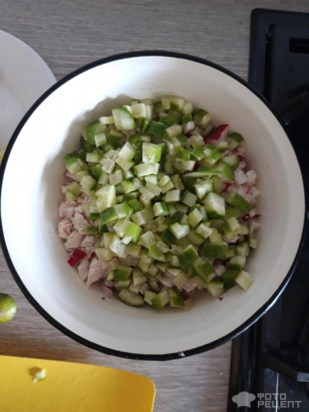 Рецепт: Окрошка на айране - Полезная и освежающая еда в летнюю жару! Рецепт: Окрошка на айране - Полезная и освежающая еда в летнюю жару!