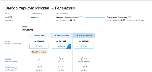 Билеты на первый рейс в Геленджик за ночь взлетели в цене   Билеты на первый рейс в Геленджик за ночь взлетели в цене