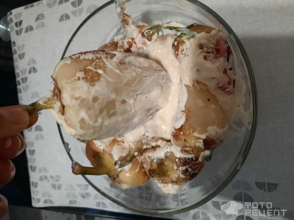 Рецепт: Жареный перец - В сметанно-майонезной заливке! Рецепт: Жареный перец - В сметанно-майонезной заливке!