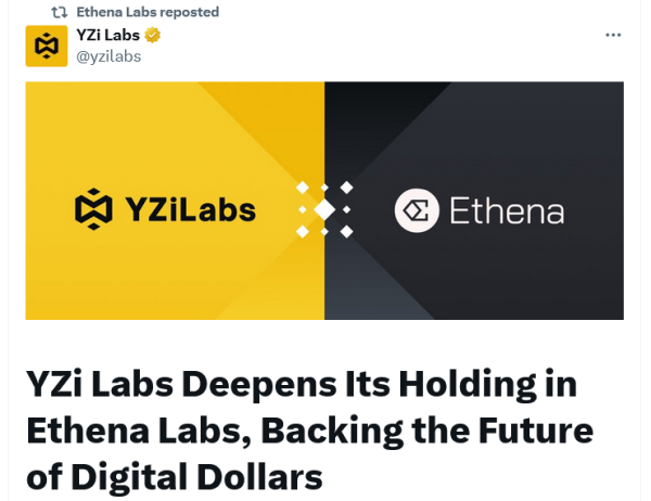 Labs yzi Deeping в эмитенте Stablecoin Ethena Labs yzi Deeping в эмитенте Stablecoin Ethena