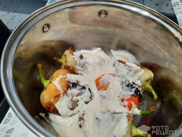 Рецепт: Жареный перец - В сметанно-майонезной заливке! Рецепт: Жареный перец - В сметанно-майонезной заливке!